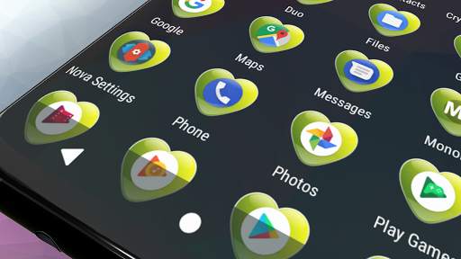 Crystal Heart-Citric : Icon Mask for Nova Launcher screenshot 3