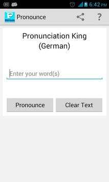Pronunciation King (German) screenshot 1