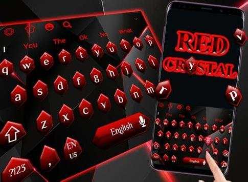 Black Red Crystal Diamond Keyboard screenshot 5