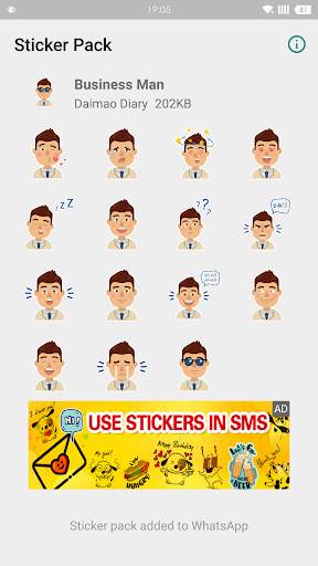 WAStickerapps - Business Man screenshot 2