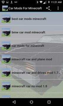 Car Mods For Minecraft screenshot 2