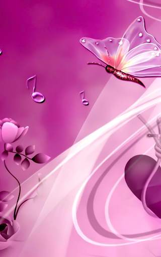 Pink Butterfly Live Wallapper screenshot 5