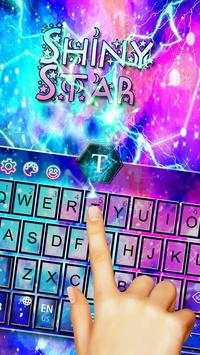 Shiny Star Galaxy Keyboard Theme screenshot 5
