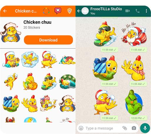 🐥Cute Duck Stickers - WAStickerApps🐥 screenshot 5