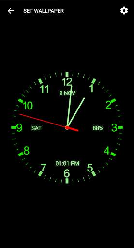 Analog Clock Live Wallpaper - Digital Clock screenshot 4