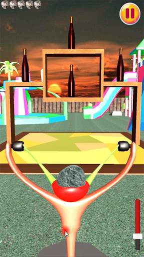 Slingshot 3D - [3D bottle breaking game] screenshot 7