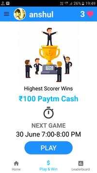 Brain BaaziNow Q-Ans,Cheatcode, Play Quiz-Win Cash screenshot 2