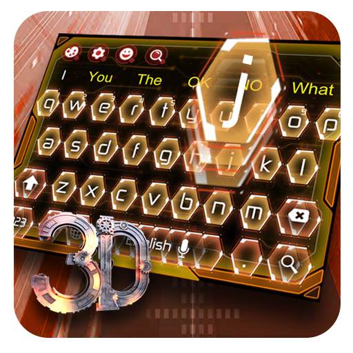 3D Cool Industrial-Style Keyboard 10001005