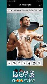 Boys Photo Editor 4 تصوير الشاشة