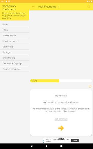 Vocabulary Flashcards скриншот 11