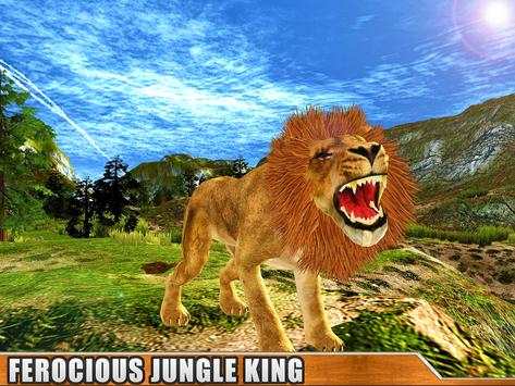 Angry Wild Lion Attack Sim 3D - Safari Wild Lion screenshot 10