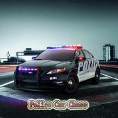 Police car chase game icon