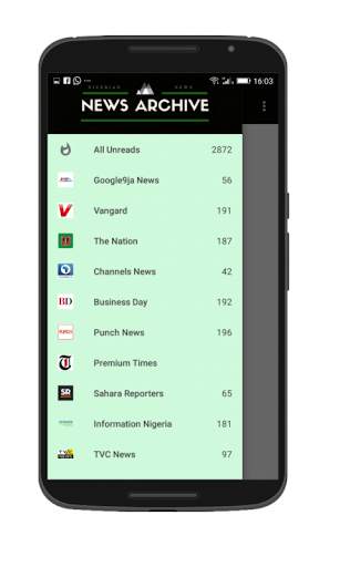 Nigeria News Archive 1 تصوير الشاشة