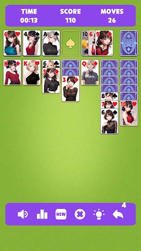 Sexy solitaire girls: ani card screenshot 7