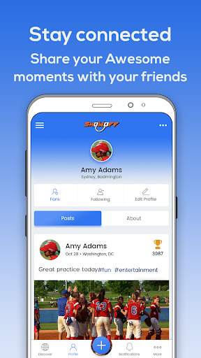 ShowUoff 📱 Social App for Kids and Youth Sports screenshot 3