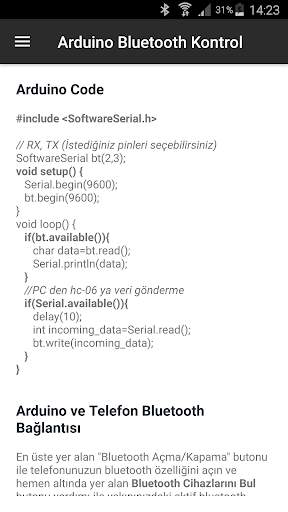 CLK Arduino Bluetooth Kontrol screenshot 7