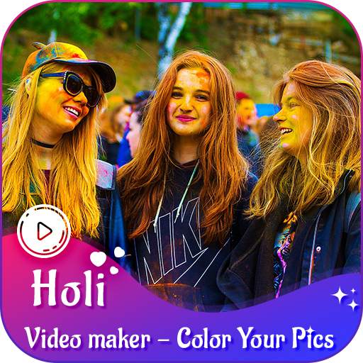 Holi video maker - color your pics 1.0