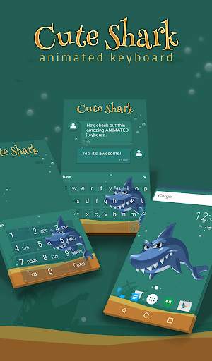 Cute Shark Wallpaper Theme screenshot 1