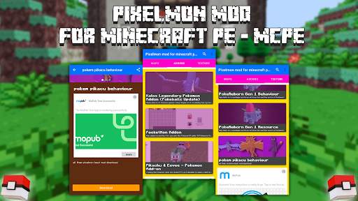 Pixelmon mod for minecraft pe - MCPE screenshot 1