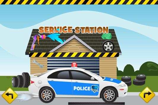 Police Car - Wash Games screenshot 2