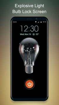 Bulb Explosion Simulator App Lock Screen for Prank स्क्रीनशॉट 1