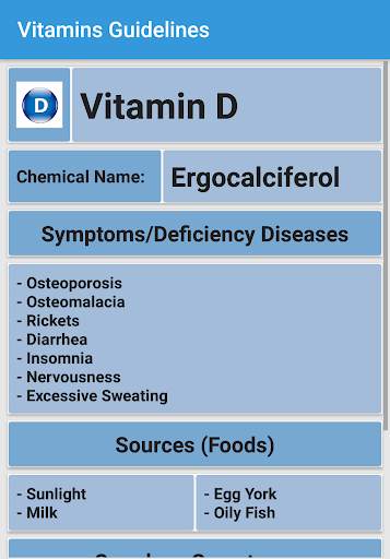 Vitamins Guidelines screenshot 6