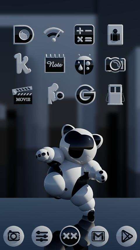 MONOO Black & White Icon Pack screenshot 3