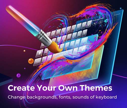 Ninja Keyboard - Emoji,Swype,DIY Themes screenshot 1