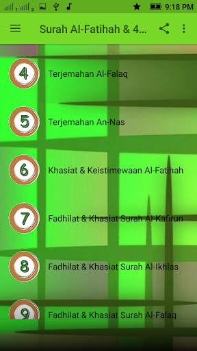 Surah Al-Fatihah & 4 Qul скриншот 3