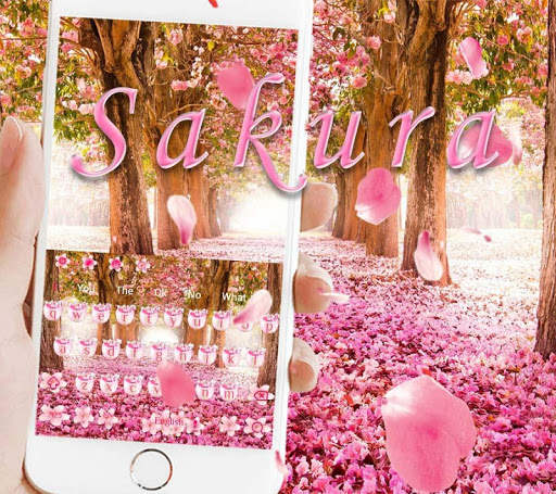 Cherry Blossom Keyboard Theme स्क्रीनशॉट 4