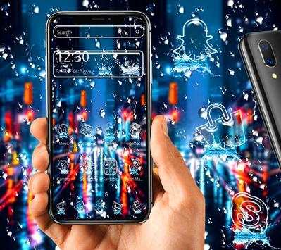 Water Drop City Launcher Theme 💦 screenshot 1