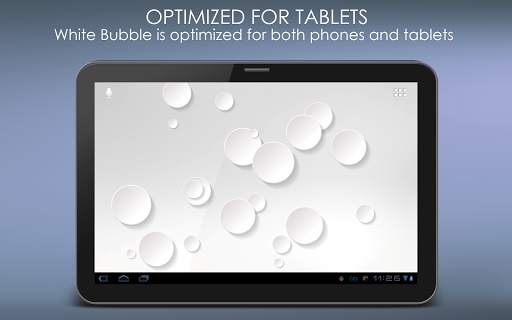 White Bubble Live Wallpaper screenshot 9