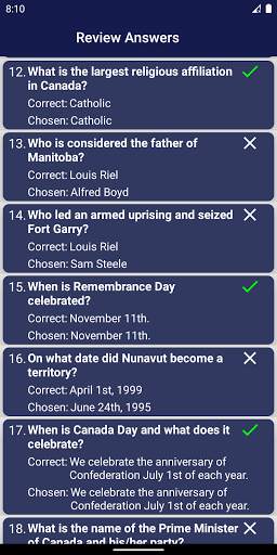 Canadian Citizenship Test 2021 скриншот 7