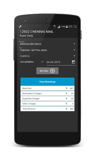 Indian Train Status Companion : Seat Availability screenshot 4
