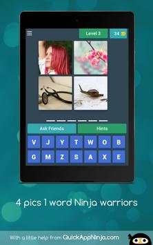 4 pics 1 Ninja screenshot 5