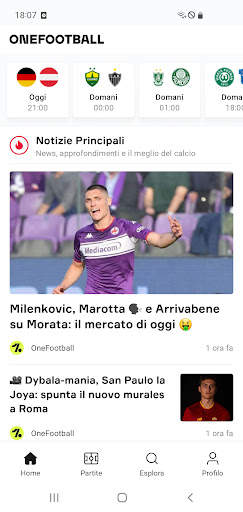 OneFootball - Notizie Calcio screenshot 1