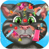 Talking Cat Face Doctor أيقونة