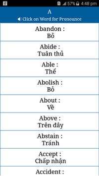 Common Words ENG to Vitenamese screenshot 2