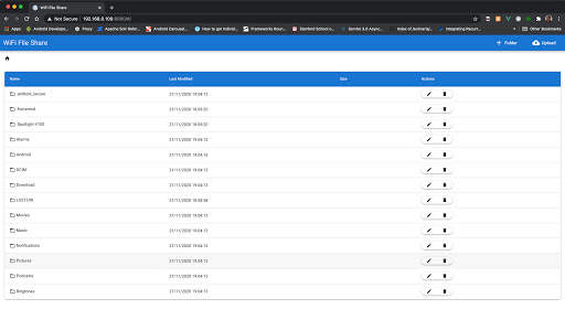 WiFi File Share screenshot 1
