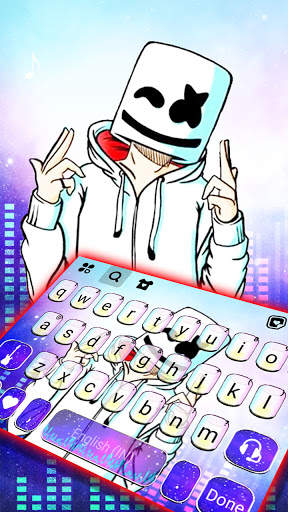 Club Doodle DJ Keyboard Background screenshot 1
