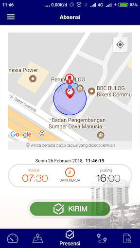 Aplikasi Presensi Perum BULOG screenshot 4