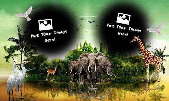 Wild Animal Dual Photo Frames screenshot 4