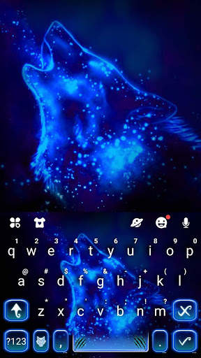 Wolf Night Keyboard Theme screenshot 5