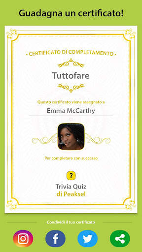 Giochi di Quiz Italiano Trivia screenshot 5