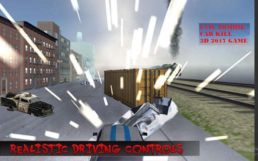 Evil Zombie Car Kill 2017 3D Game screenshot 3