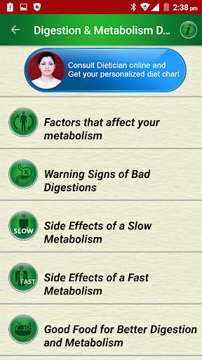 Healthy Digestion Foods Metabolism Nutrition Diet screenshot 1