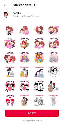 Kissing Stickers for Whatsapp screenshot 3