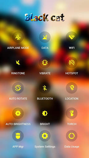 Black Cat APUS Launcher theme screenshot 3