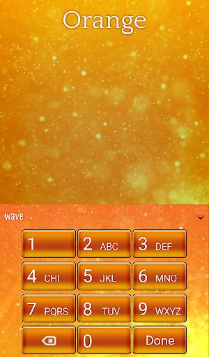Orange Animated Keyboard स्क्रीनशॉट 5