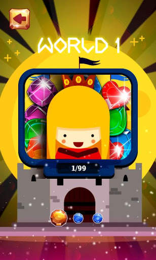 Match 3 Crush Princess Jewels Blast -  Puzzle Game screenshot 2